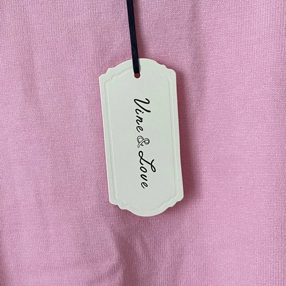 Vine & Love Pink Puff Sleeve Sweater - Picture 4 of 7